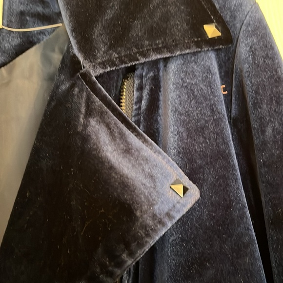 Badgley Alisha Bella velvet moto jacket - Picture 3 of 4